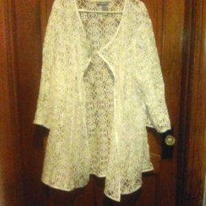 Lace wrap around shirt